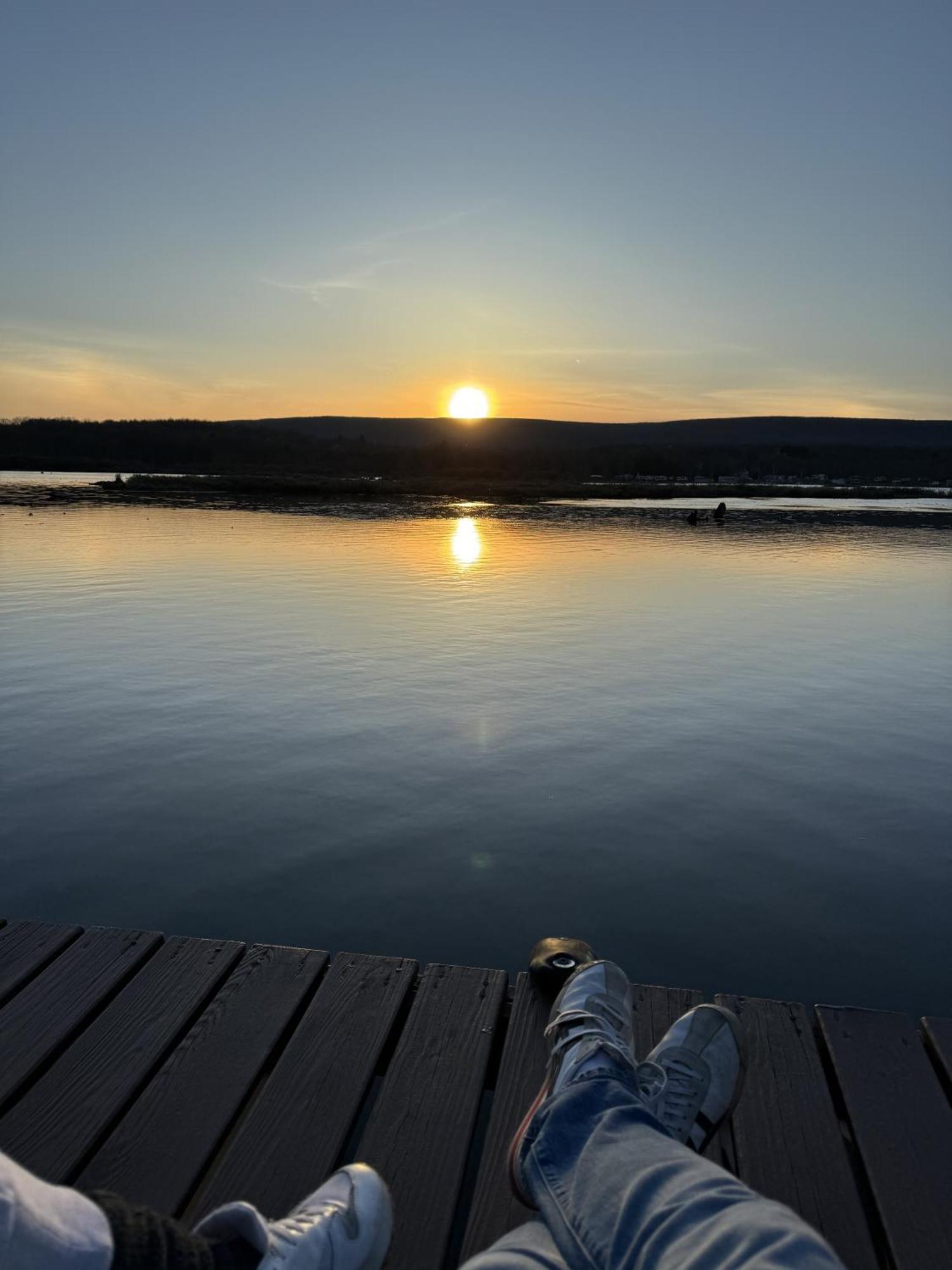 Lakefront A-Frame, Dock, Kayaks, Fire Place Lake Ariel Buitenkant foto