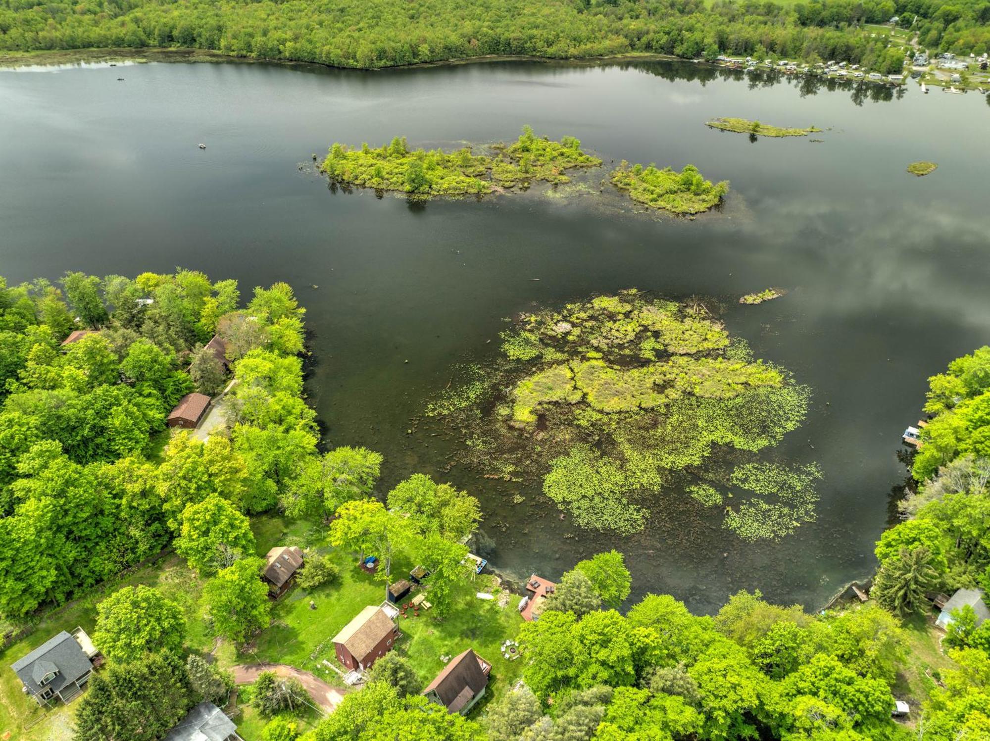 Lakefront A-Frame, Dock, Kayaks, Fire Place Lake Ariel Buitenkant foto